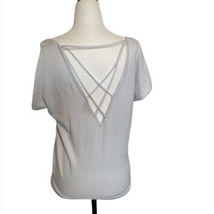 ❤️‍🔥2/$13❤️‍🔥 Dynamite strappy criss cross back t-shirt with ribbed front